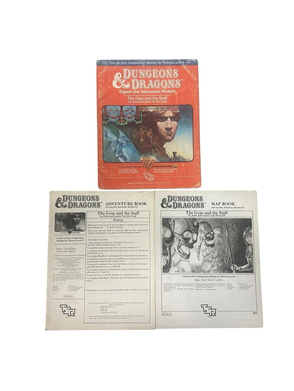 B-121 1983 TSR ADVANCED D&D ADVENTURE MODULE THE GEM AND THE STAFF